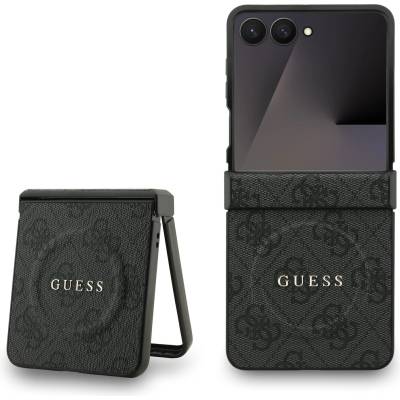 GUESS PU Leather 4G Colored Ring Magnetic задна крышка за Samsung Galaxy Z Flip 7 Black Guess | Cheren | МЪЖЕ | UNI