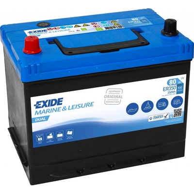 Exide Dual 12V 80Ah 510A ER350