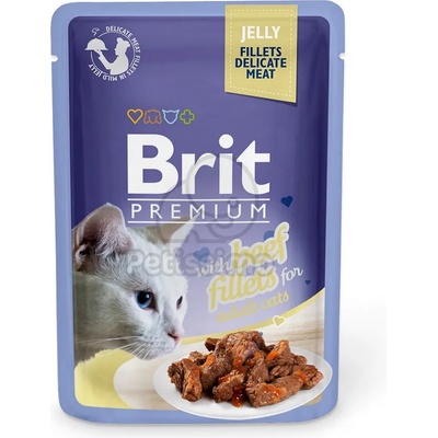 Brit Premium Cat Jelly - Beef Fillets 6 x 85 г
