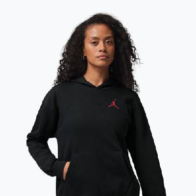 Дамски суитшърт Nike Jordan Fleece Hoodie black/gym red