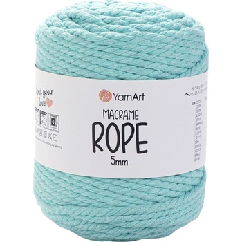 YARNART Macrame Rope 5 mm 85 m 775 Mint юта (Macrame Rope 5 mm 775)