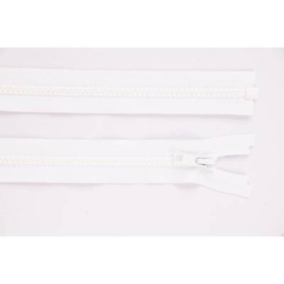 de-park Zip YKK - 85cm - dělitelný - bílá - 1001