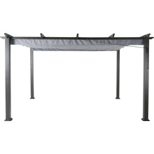 Sunfun Kreta Pergola so zhrňovacou látkovou strechou XL, 3,33 x 4,18 m, čierna, antracit, GFA00467M