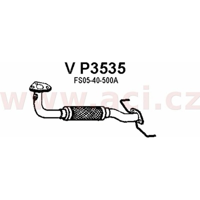 Přední díl výfuku FENNO/IMASAF ACI V P3535