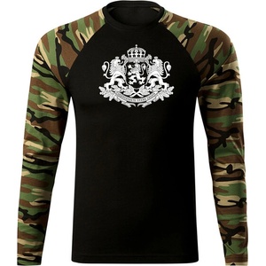 DRAGOWA FIT-T Тениска с дълъг ръкав Герб на България, woodland (37424)