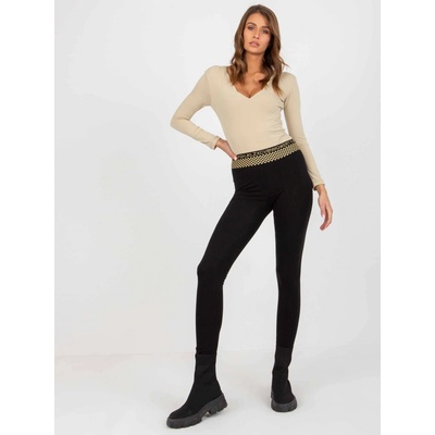 Ležérne bavlnené legíny RV-LG-8448.86-BLACK