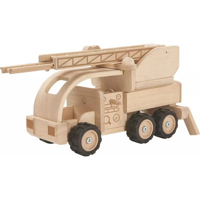 PlanToys Drevené hasičské auto s rebríkom – špeciálna edícia