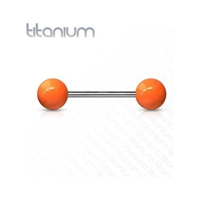 Šperky4U piercing do jazyka titan TIT1016-O