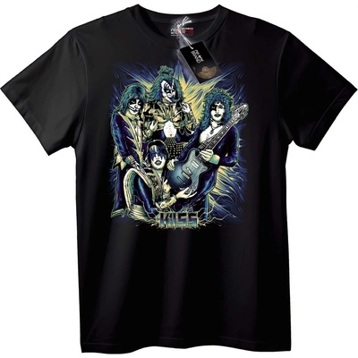 NOONEBRAND Тениска KISS Група Рок - 2XL, White