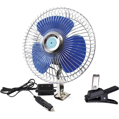 Amio Ventilátor do auta 12V 20 cm, celokovový s klipem – Hledejceny.cz