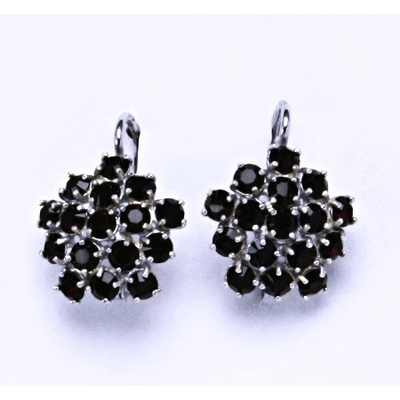 Čištín s krystaly Swarovski granat květy NK 1342