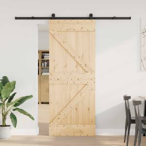 vidaXL Преплъзваща се врата NARVIK 85 x 210 см (213, 5 см) (3445222)