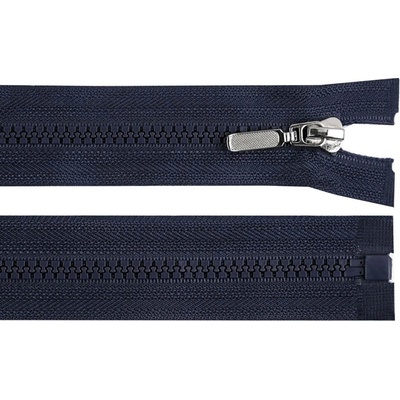 Stoklasa Kostěný zip No 5 délka 60 cm s ozdobným jezdcem Balení: 1 ks, Varianta: 330 modrá tmavá 330 modrá tmavá