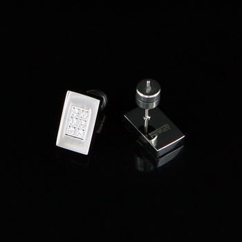 Šperk Holíč oceľové napichovacie náušnice s kamienkami ON215