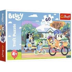 Trefl Puzzle 60 pcs. Cheerful Bluey Trefl 17384