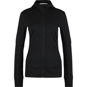 Icebreaker Дамско вълнено яке Icebreaker Women's Merino 260 Quantum IV L/S Zip Hoodie Merino hoodie - Black II (105-5158-0513)
