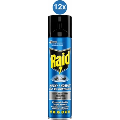 Raid muchy a komáre 12 x 400 ml