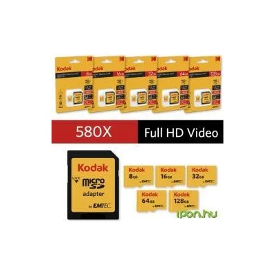 Kodak microSDHC 8GB UHS-I EKMSDM8GHC10K
