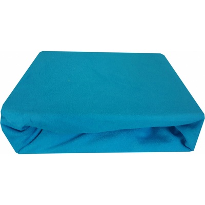 Frote prostěradlo s gumou tyrkys 74 Dewa 200x220