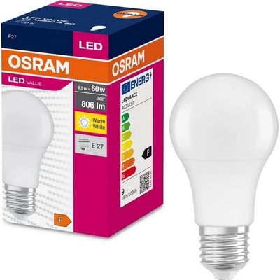 Osram LED žárovka A60 E27 8,5W = 60W 806lm Teplá bílá 2700K 200°
