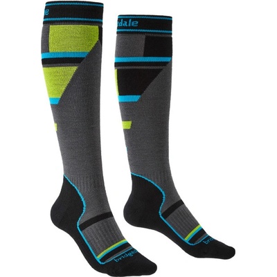 Bridgedale MerinoFusion Ski Mountain Junior grey green