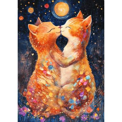 Trefl - Puzzle A kiss in the moonlight - 500 piese
