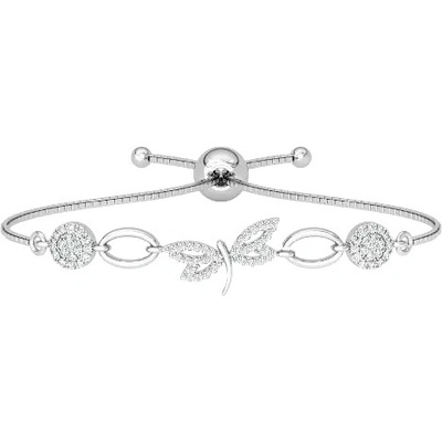Dabog strieborný 925 dámsky náramok Dragonfly Charm jemný a elegantný ST-Z-NR-008