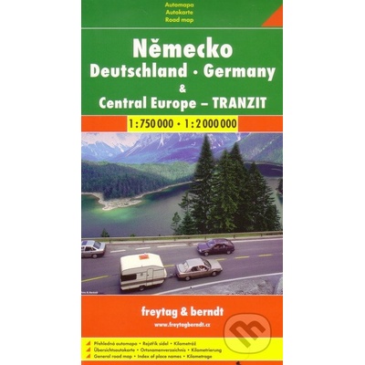 Mapa Nemecko a stredná Európa tranzit