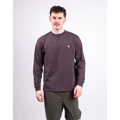 Carhartt WIP L/S Chase T-Shirt Shale/Gold