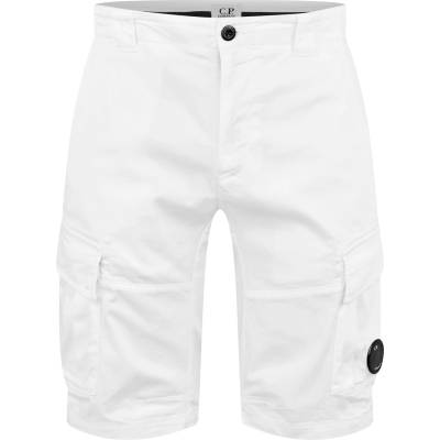 CP COMPANY Къси панталони CP COMPANY Stretch Sateen Cargo Shorts - Gauze White 103