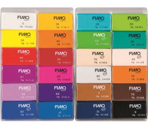Fimo soft sada 24 barev 25 g BASIC