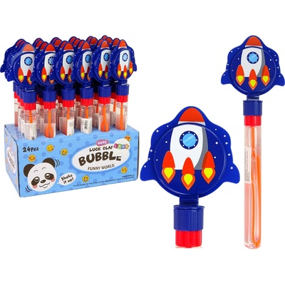 Mamido Mydlové bubliny Rocket Blue 30 cm lapač