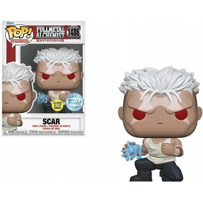 Funko Pop! Fullmetal Alchemist Brotherhood Scar GITD Entertainment Earth Exclusive Limited Edition