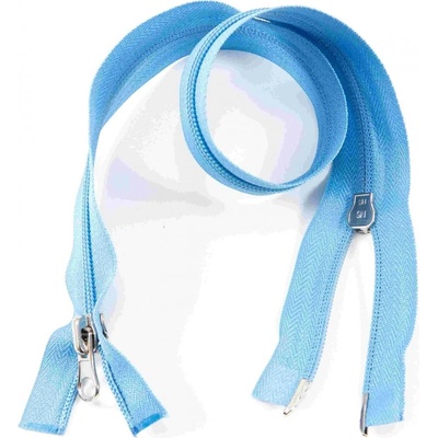 Protipohyb špirálový zips č.5 rôzne farby - dĺžka (40 cm - 100 cm) 65 cm Stredne modrá
