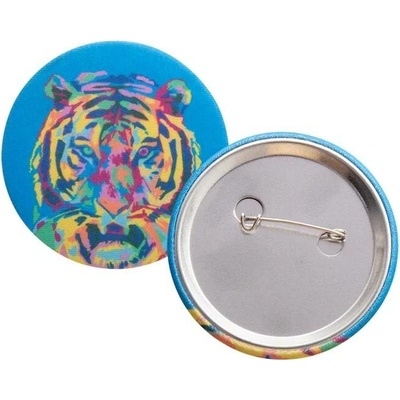 PinBadge RPET Maxi placka odznak se špendlíkem bílá AP716725