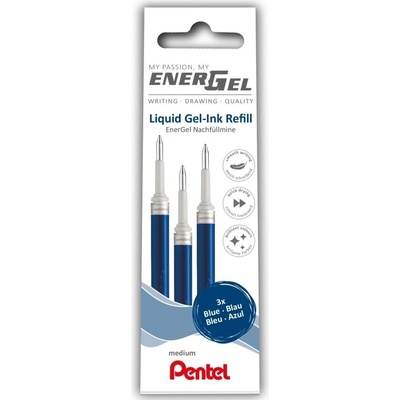 Pentel EnerGel LR7 náplň do rolleru modrá 3 ks + roller