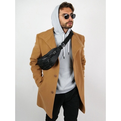 Zapana pánský vlněný kabát Lawson hnědý JM-011