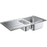 GROHE Кухненски умивалник с две купи и отцедник, K500, 970 x 500 mm (31572SD0) Мивка за вграждане