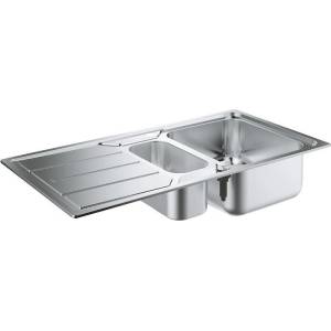 GROHE Кухненски умивалник с две купи и отцедник, K500, 970 x 500 mm (31572SD0) Мивка за вграждане