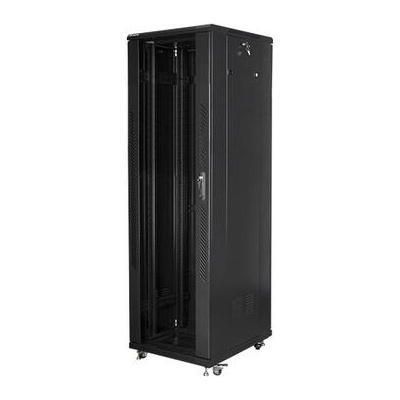 Lanberg rack cabinet 19" free-standing 42U / 600x800 self-assembly flat pack, black (FF01-6842-12B)