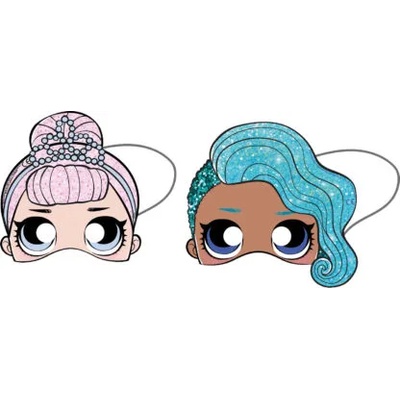 Procos Хартиени маски - LOL Glitterati 6 бр