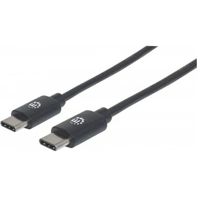Manhattan 354882 vysokorýchlostný USB-C, samec typu C na samec typu C, 3m, černý