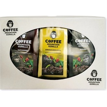 Mountain Gorilla Coffee Degustační dárkový balíček kávy ARABICA 100 % arabica Uganda 300 g