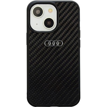 Audi Кейс Audi Carbon Fiber за iPhone 14 6.1"", черен / черен, твърд, AU-TPUPPCIP14-R8/D2-BK (KXG0072827)