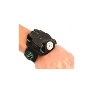 Bailong Sf-2211 - акумулаторен, led фенер, за ръка, cree xp, 5 режима светене, тип часовник, с компас (sf-2211)