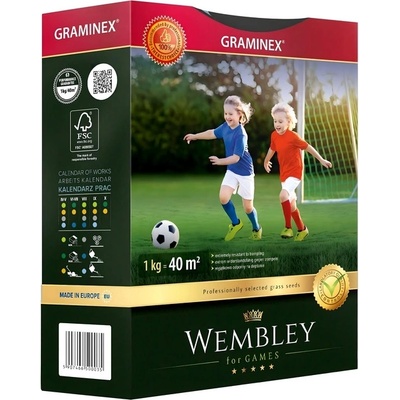 Graminex Prémiová trávna zmes WEMBLEY pre miesta s intenzívnym využívaním 1 kg
