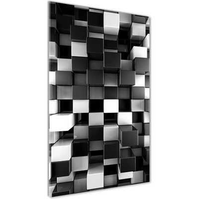 Vertikálny foto obraz sklo tvrdené Abstrakcie kocky 50x100 cm