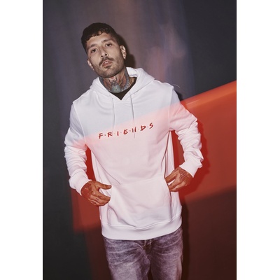 MERCHCODE Изчистен бял суичър Friends Logo EMBUB-MC332-00220 - Бял, размер L