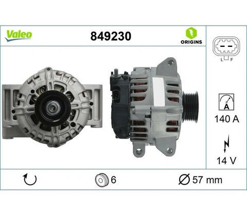 generátor VALEO 849230
