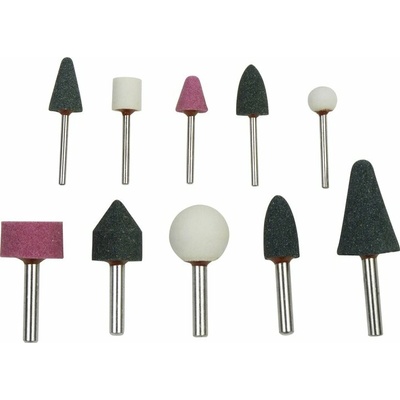EXTOL CRAFT brusky rotační, sada 10ks, stopka 3 a 6mm, 1822